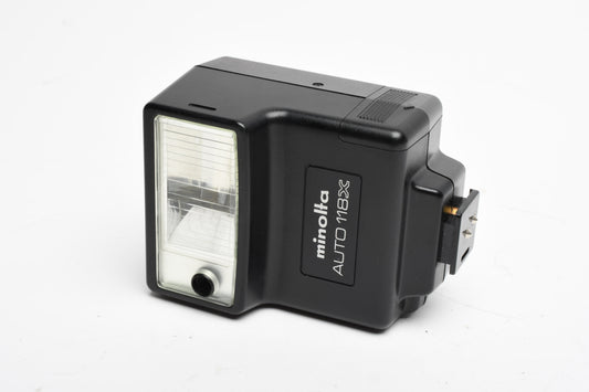 Minolta Auto 118X compact flash, very clean, tested, w/pouch
