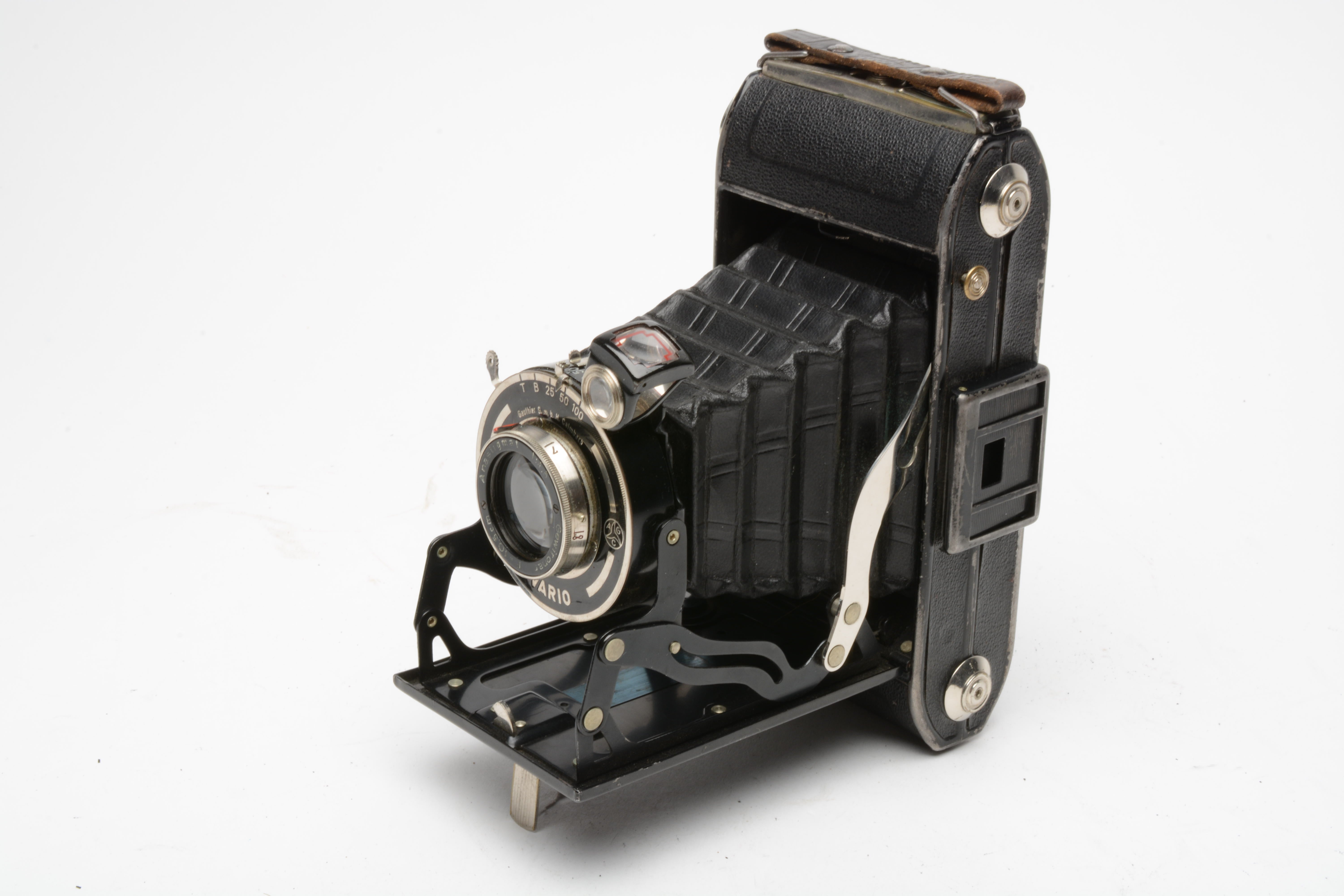 Gauthier Camera Gauthier GMBH Calmbach Vario Folding Vintage Camera w/10.5cm F4.5 Lens ...