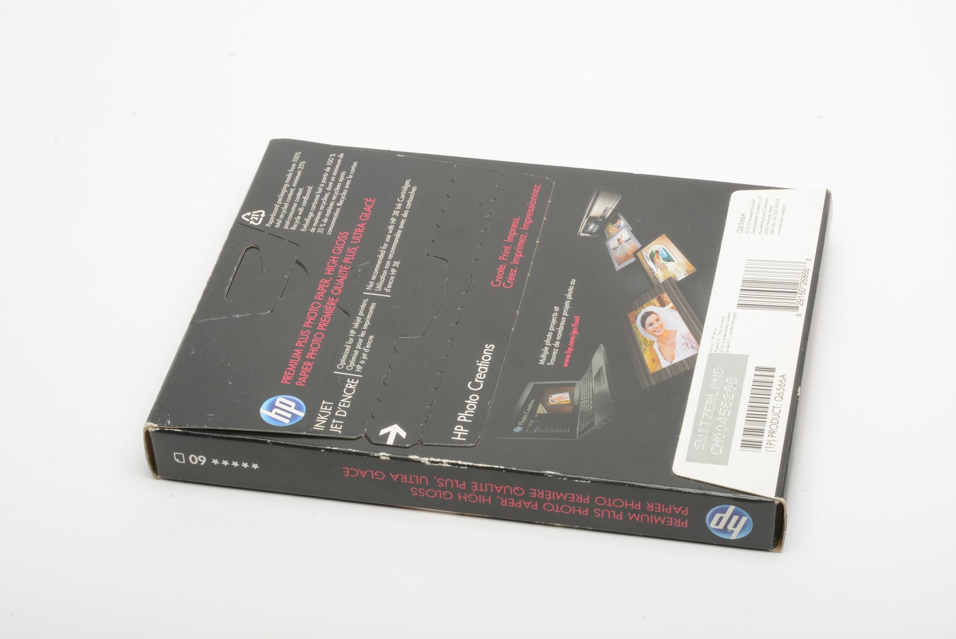  HP Premium Plus Photo Paper, Glossy, 5x7 in, 60