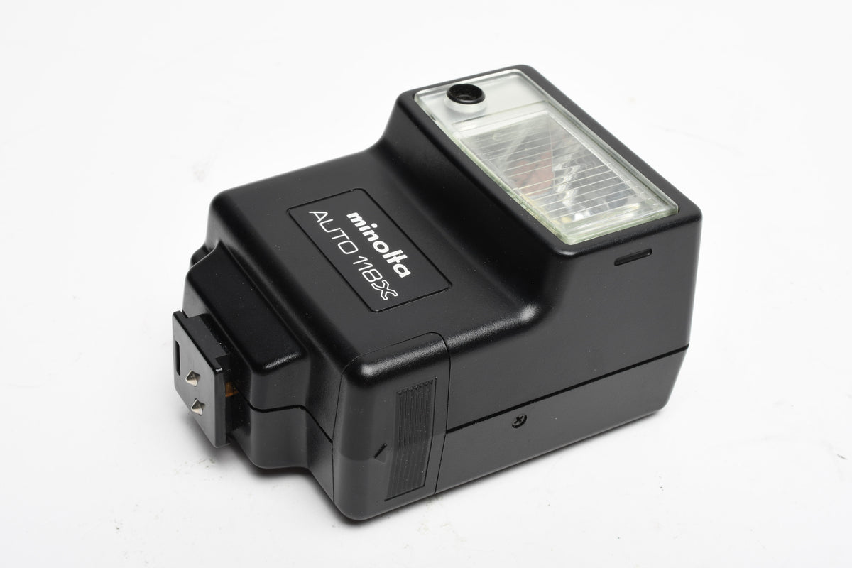 Minolta Auto 118X compact flash, very clean, tested, w/pouch