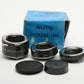 Cambron Minolta MD Auto extension tubes set 12, 20, 36mm set