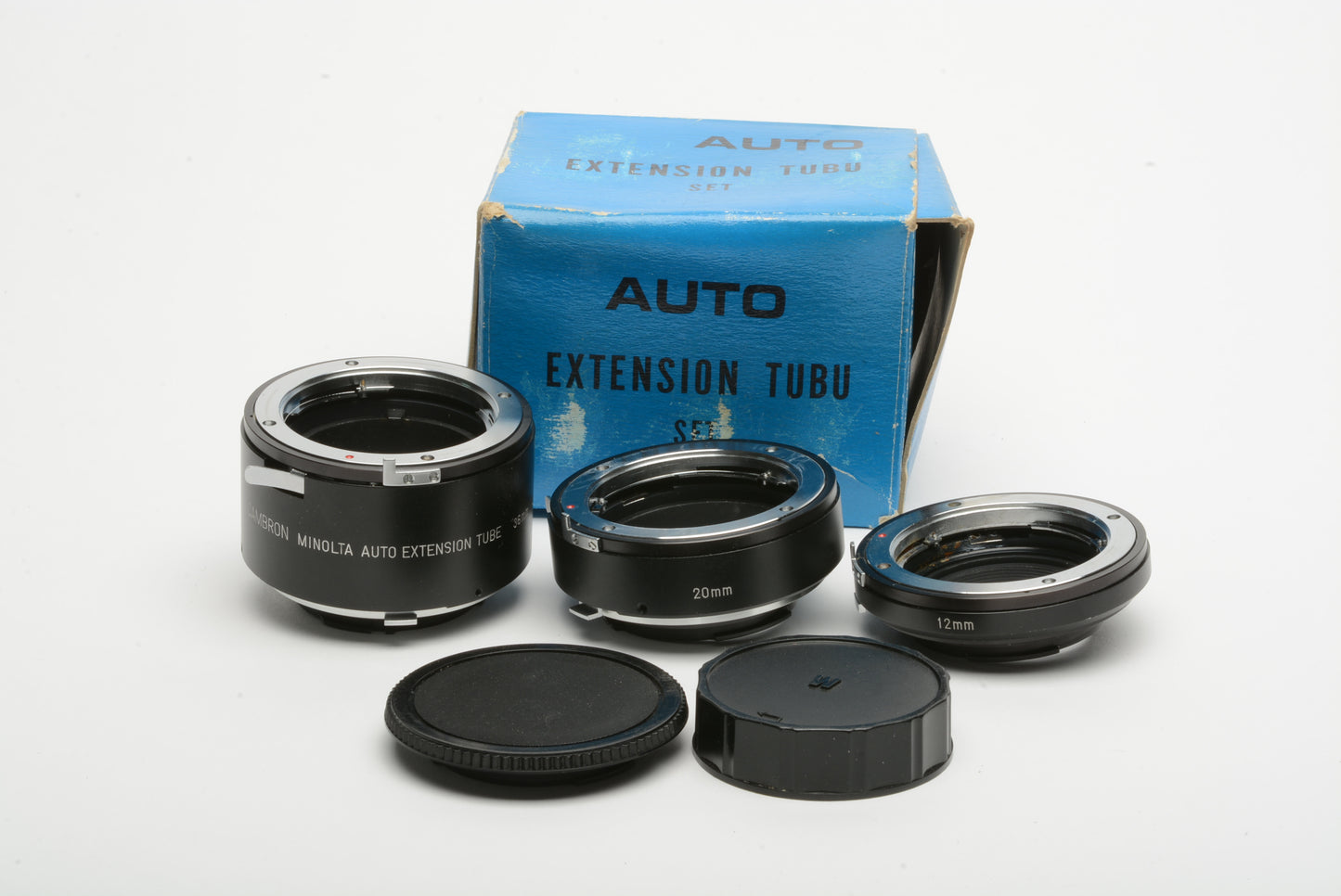 Cambron Minolta MD Auto extension tubes set 12, 20, 36mm set