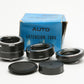 Cambron Minolta MD Auto extension tubes set 12, 20, 36mm set