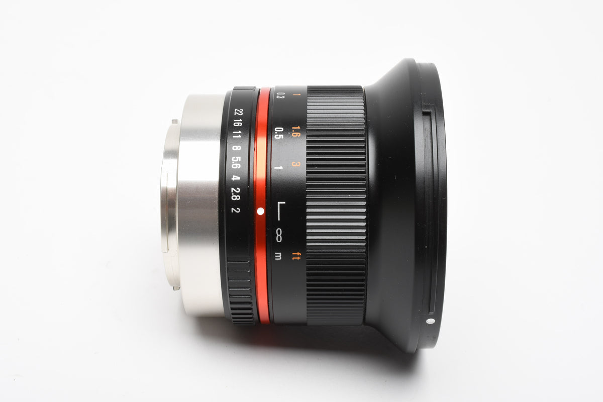 Rokinon Samyang 12mm f2 NCS CS Lens for Fujifilm X Mount Black, w/Hood