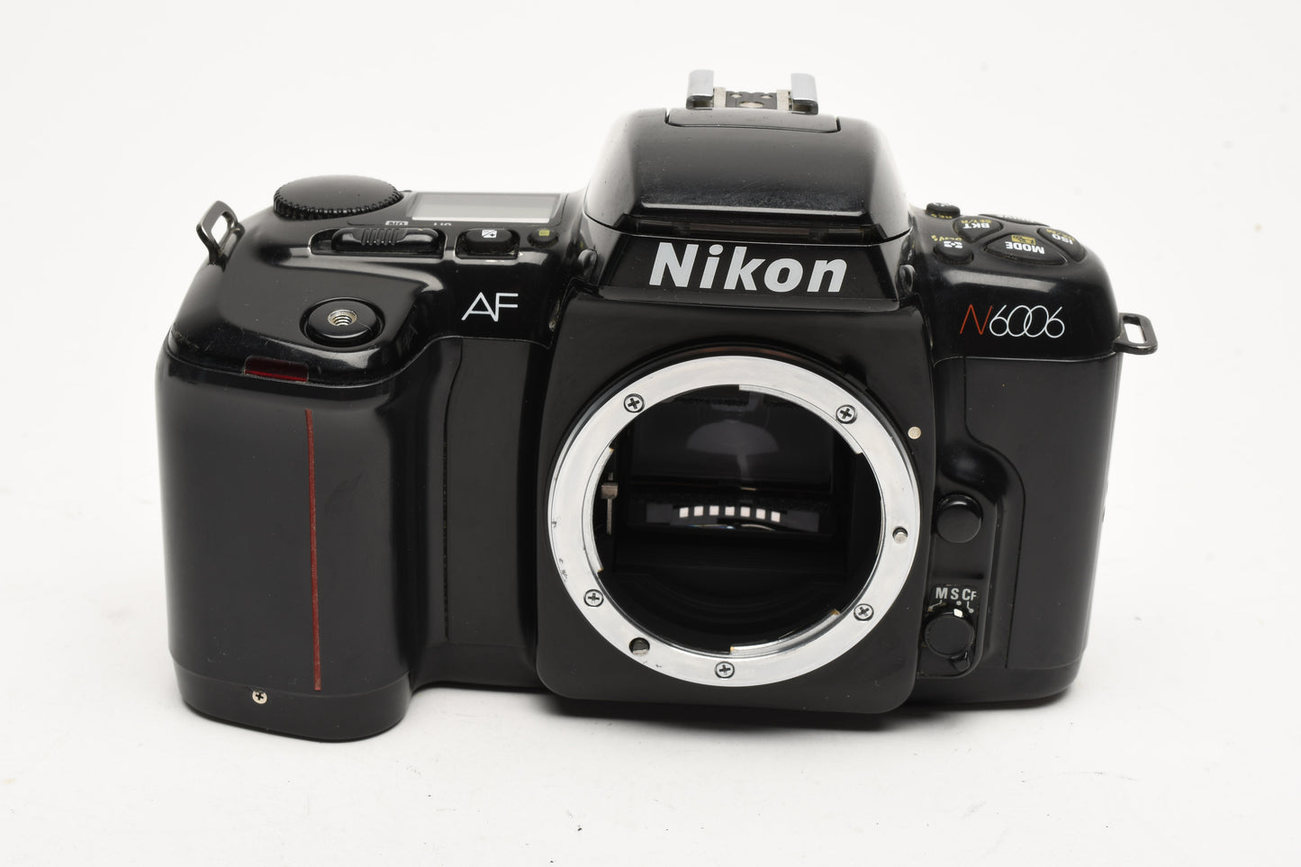 Nikon N6006 35mm SLR body, cap, strap, cable release - tested & clean