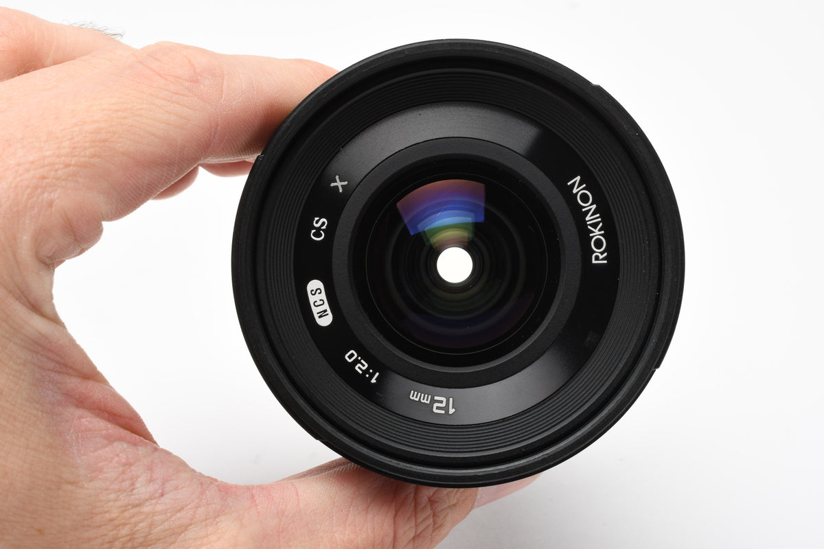 Rokinon Samyang 12mm f2 NCS CS Lens for Fujifilm X Mount Black, w/Hood