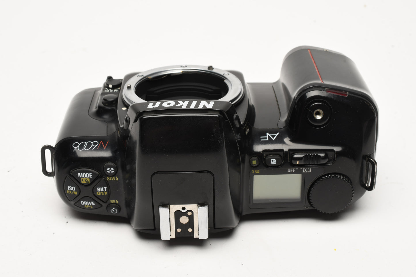 Nikon N6006 35mm SLR body, cap, strap, cable release - tested & clean