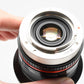 Rokinon Samyang 12mm f2 NCS CS Lens for Fujifilm X Mount Black, w/Hood