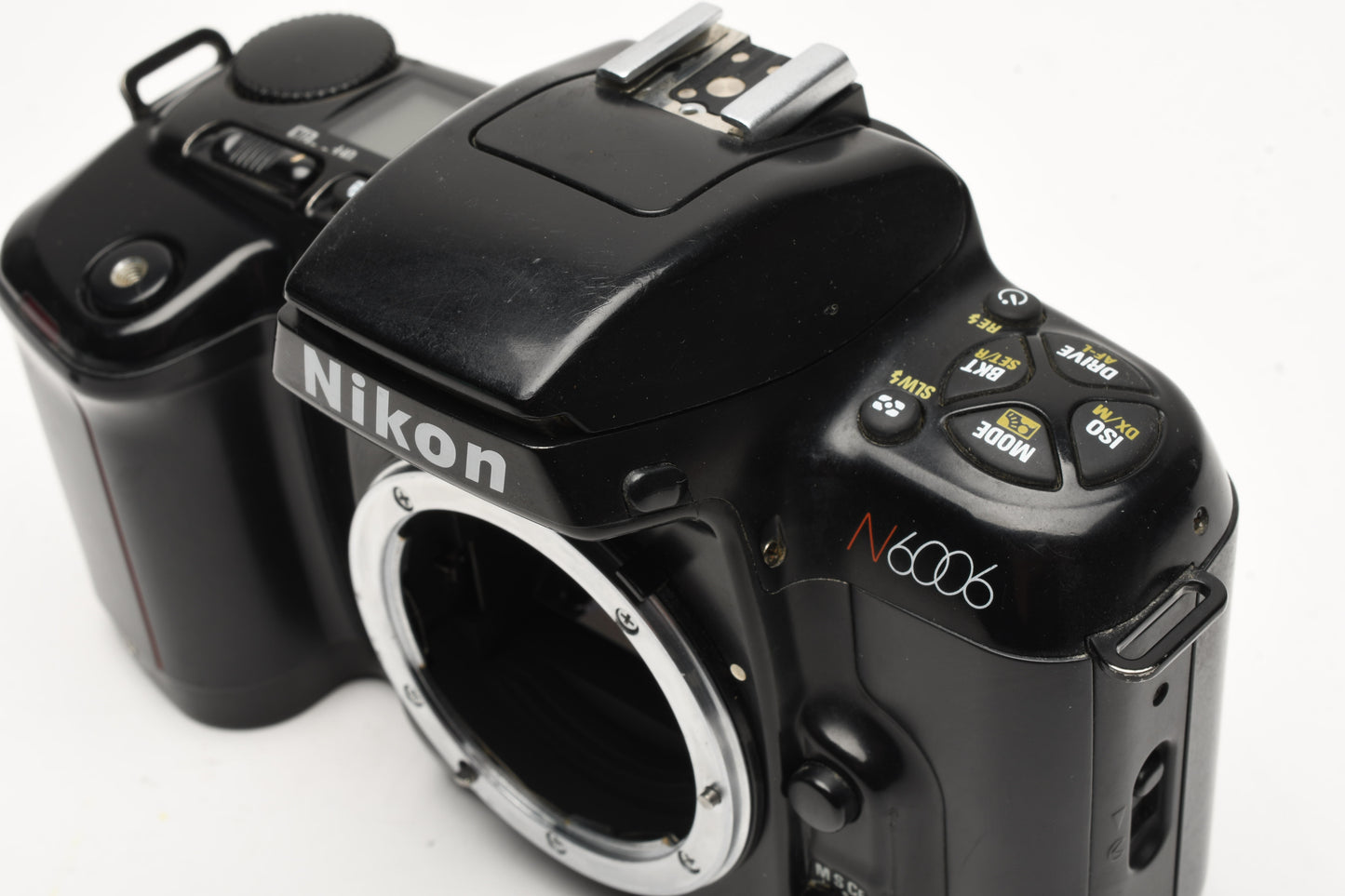 Nikon N6006 35mm SLR body, cap, strap, cable release - tested & clean