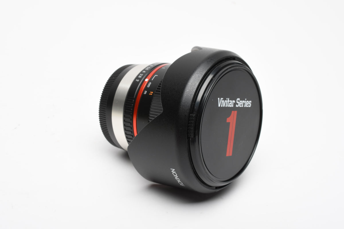 Rokinon Samyang 12mm f2 NCS CS Lens for Fujifilm X Mount Black, w/Hood
