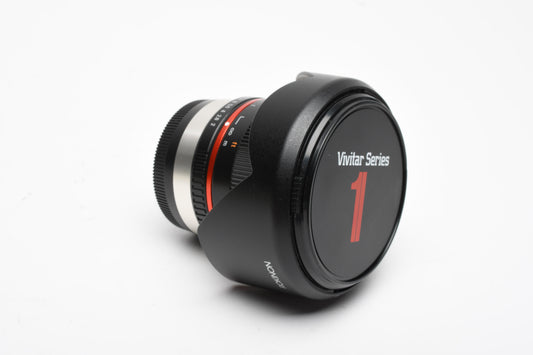 Rokinon Samyang 12mm f2 NCS CS Lens for Fujifilm X Mount Black, w/Hood