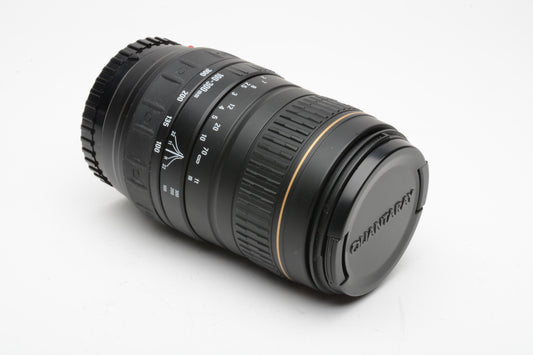 Sigma Quantaray AF 100-300mm f4.5-6.7 DL Telephoto zoom lens for Maxxum AF, caps