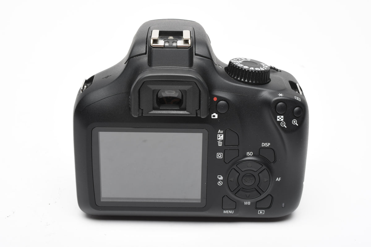 Canon EOS Rebel T100 DSLR w/EFS 18-55mm f3.5-5.6 III zoom Bundle, Only 1960 Acts!