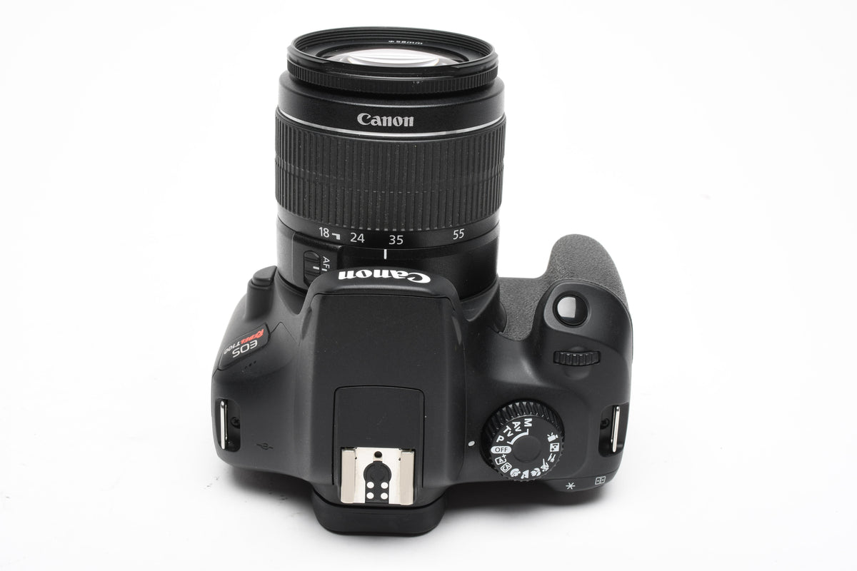 Canon EOS Rebel T100 DSLR w/EFS 18-55mm f3.5-5.6 III zoom Bundle, Only 1960 Acts!