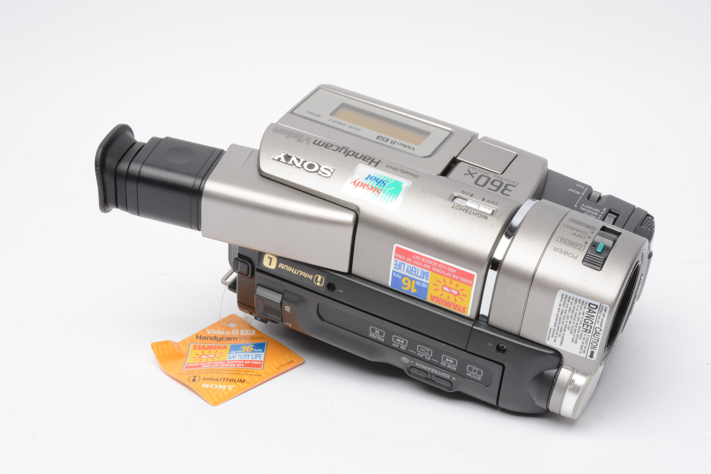 Sony CCD-TRV57 Video 8 camcorder, AC Adapter, case, manual, Great copy deck