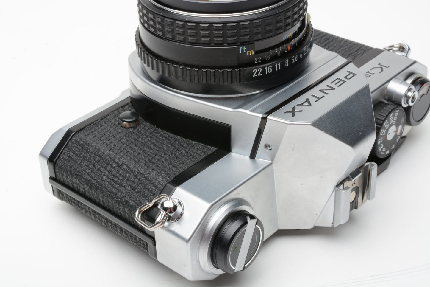 Pentax K1000 35mm SLR w/Pentax 50mm f2 lens, New seals, tested, Mint-