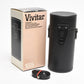 Vivitar 185 Hard lens case, New in box w/strap 8" tall x 3.25" wide