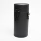 Vivitar 185 Hard lens case, New in box w/strap 8" tall x 3.25" wide