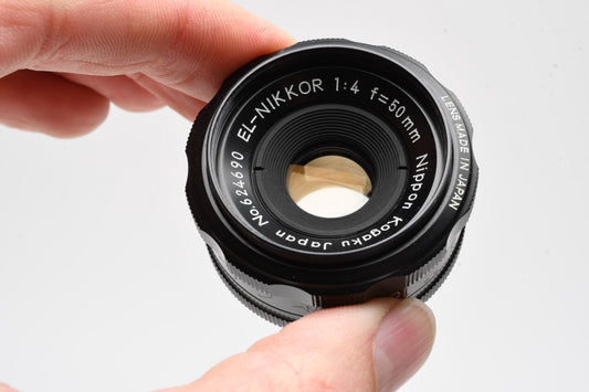 Nikon EL-Nikkor 50mm f4 Enlarging Lens, Case, Nice!