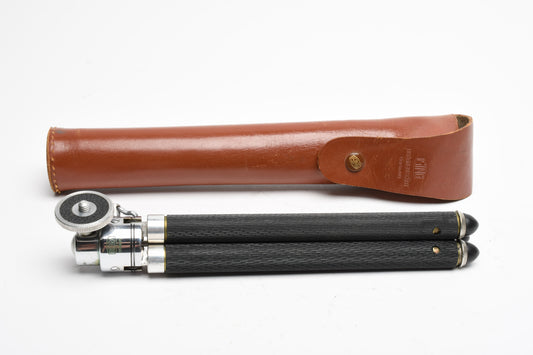 Bilora 2037 Tripod Made in Germany 10.5" folded 43" expanded w/Mini ball head+Case