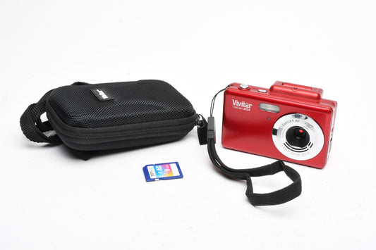 Vivitar ViviCam S124 16.1Mp Digital Point&Shoot, Clean, +Case, SD card