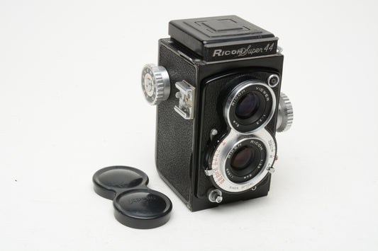 Ricoh Super 44 4x4 TLR Film 127 Film camera 4x4 Riken 6cm f3.5, Tested, Great!