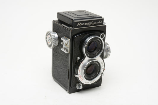 Ricoh Super 44 4x4 TLR Film 127 Film camera 4x4 Riken 6cm f3.5, Tested, Great!