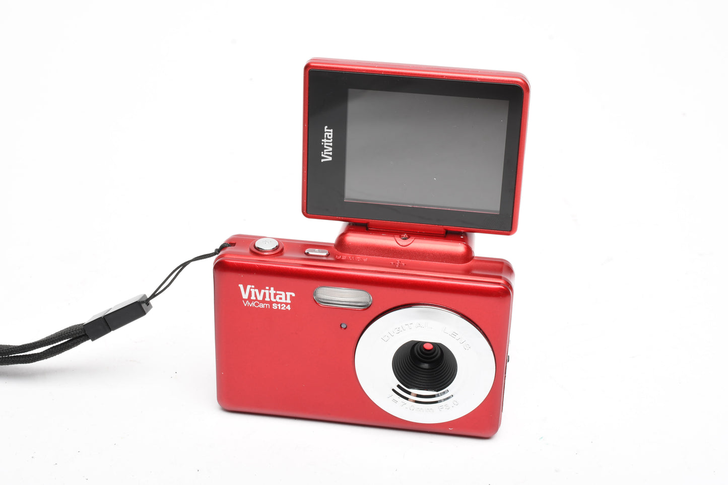 Vivitar ViviCam S124 16.1Mp Digital Point&Shoot, Clean, +Case, SD card