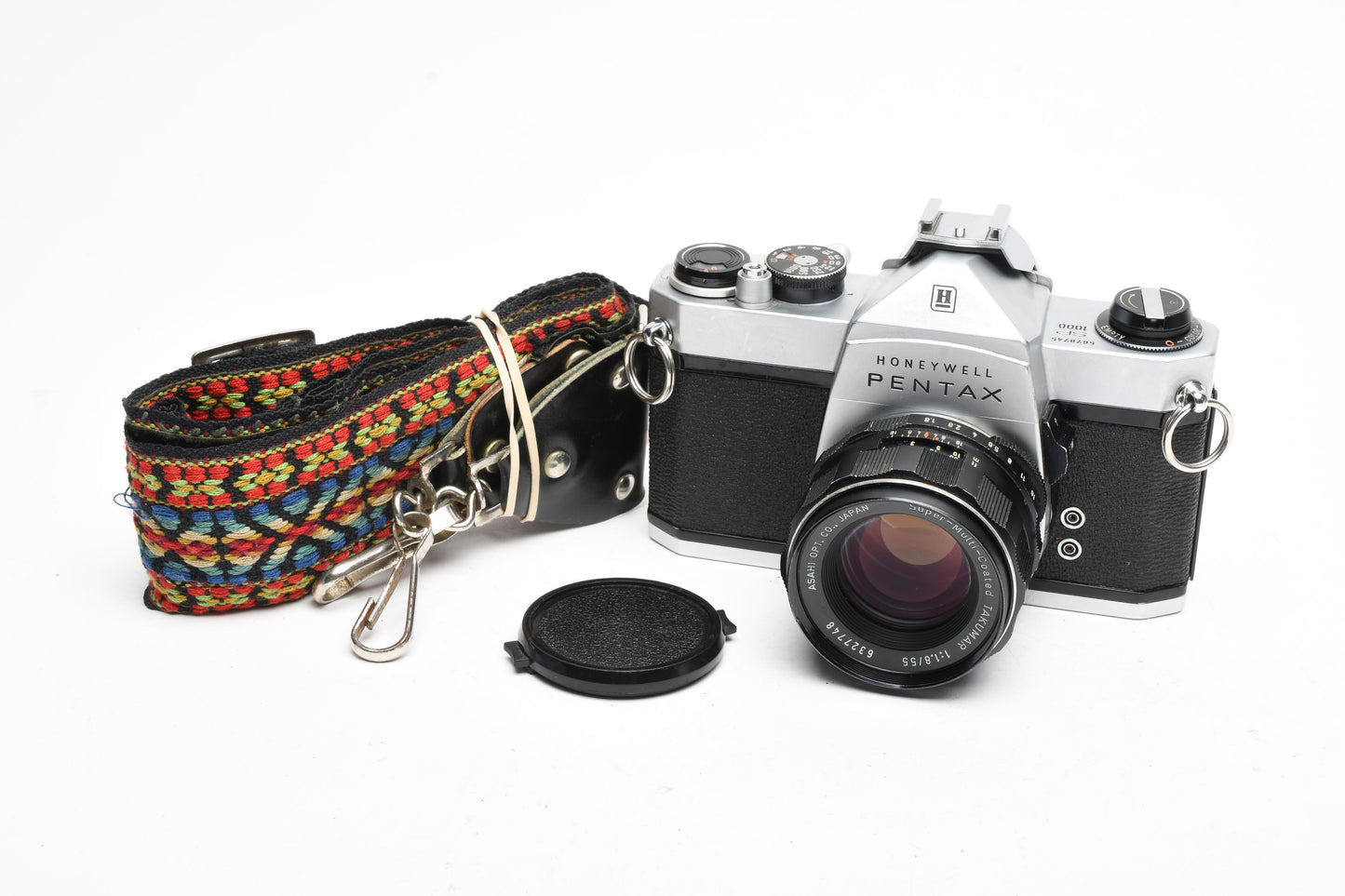 Pentax Spotmatic SP1000 35mm SLR w/55mm f1.8 SMC lens, Shoe, Nice!