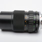 Olympus 75-150mm F4 MF lens OM mount, caps, UV, case, Good, *Read