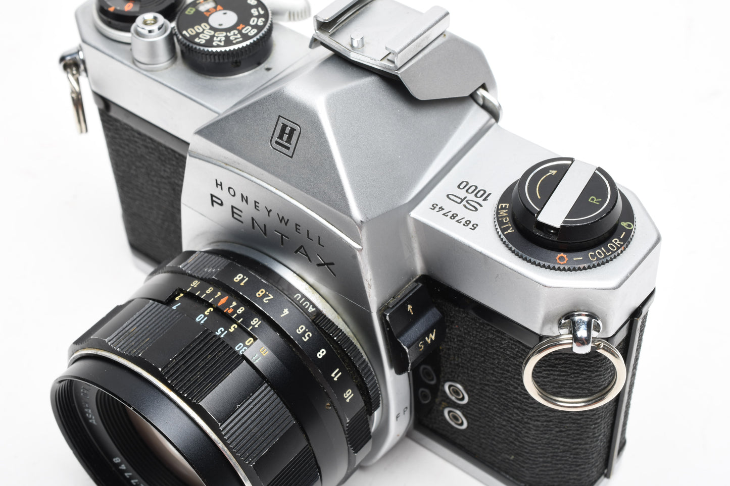 Pentax Spotmatic SP1000 35mm SLR w/55mm f1.8 SMC lens, Shoe, Nice!