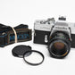 Minolta SRT-201 35mm SLR w/Rokkor-X 50mm f1.7 lens, new seals, tested