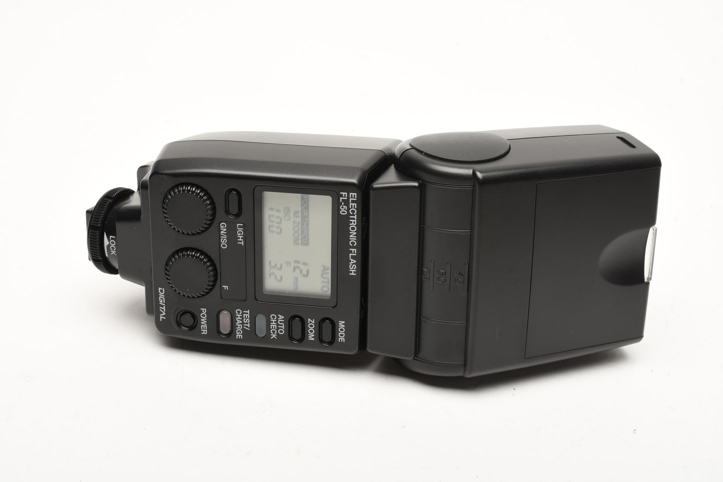 Olympus FL-50 Electronic Flash w/Pouch, Mint- Tested