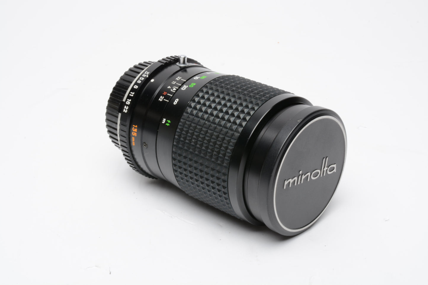 Minolta MC Tele Rokkor QD 135mm f3.5 portrait lens w/caps, UV, clean and sharp