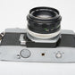 Minolta SRT-101 35mm SLR w/Rokkor-PF 50mm f1.7 Prime lens, new seals, case, tested