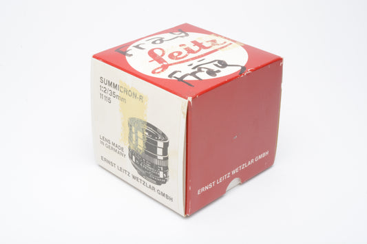 Leica Summicron 35mm f2 Lens BOX ONLY #11115