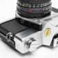 Minolta SRT-201 35mm SLR w/Rokkor-X 50mm f1.7 lens, new seals, tested
