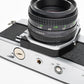 Minolta SRT-201 35mm SLR w/Rokkor-X 50mm f1.7 lens, new seals, tested