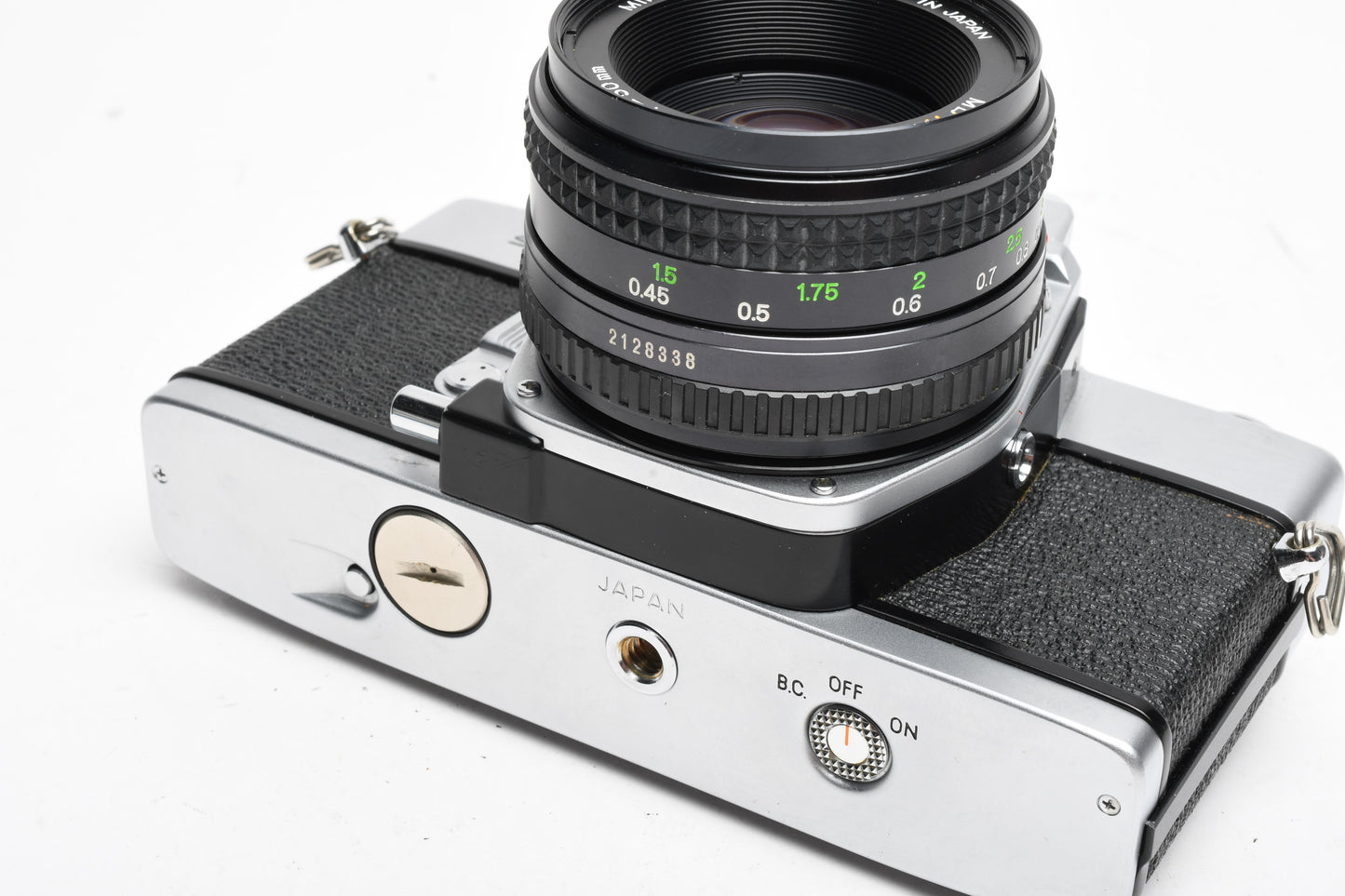Minolta SRT-201 35mm SLR w/Rokkor-X 50mm f1.7 lens, new seals, tested
