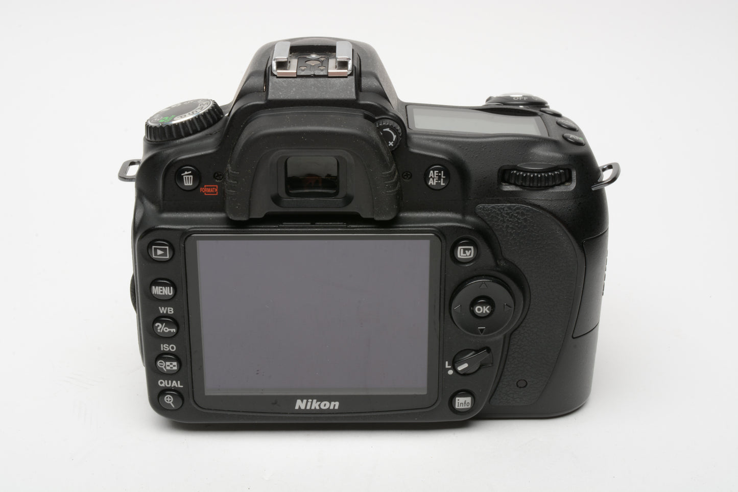 Nikon D90 DSLR body, batt, charger, strap, Only 15,741 Acts, very clean, tested