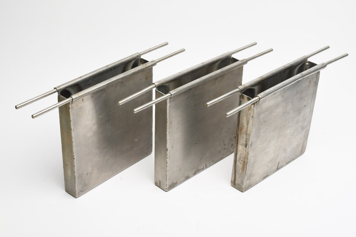 3X Stainless steel Dip and Dunk basin tank measures 7.5x7.5x1.25", Great for 4x5+++