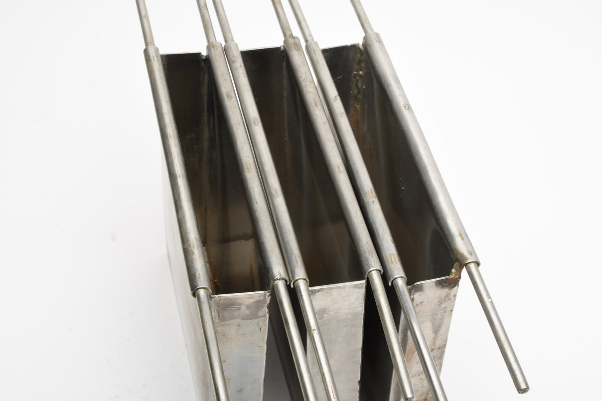 3X Stainless steel Dip and Dunk basin tank measures 7.5x7.5x1.25", Great for 4x5+++
