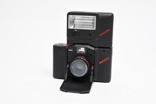 Minox GT-E Set 35mm Point&Shoot camera w/Flash, manuals, Box, Tested