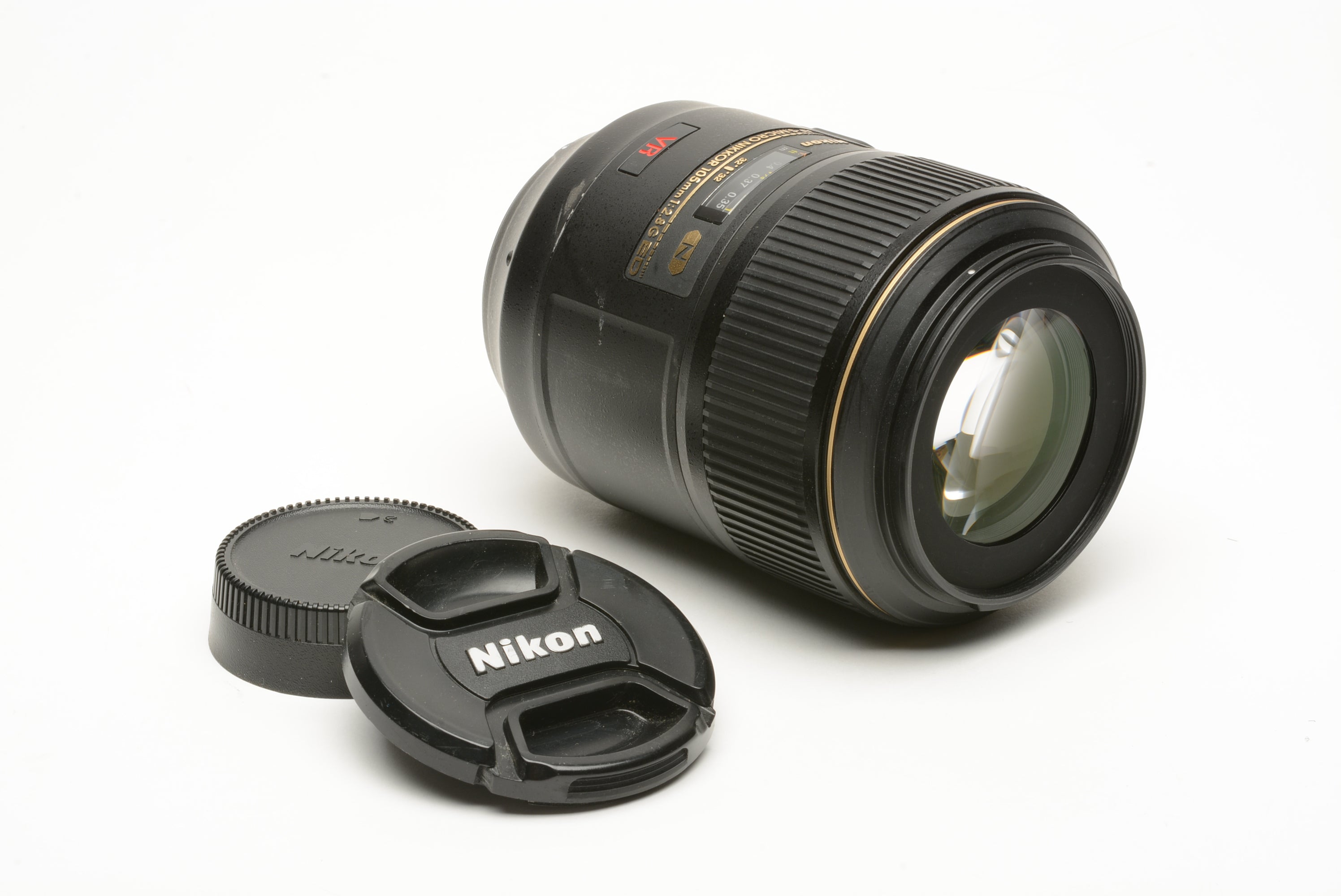 Nikon AF-S Micro Nikkor 105mm f/2.8 G ED N Lens w/Caps, USA