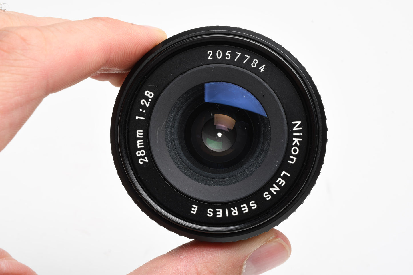 Nikon Series E 28mm f2.8 AI-S prime lens, caps, very clean & sharp, Mint-