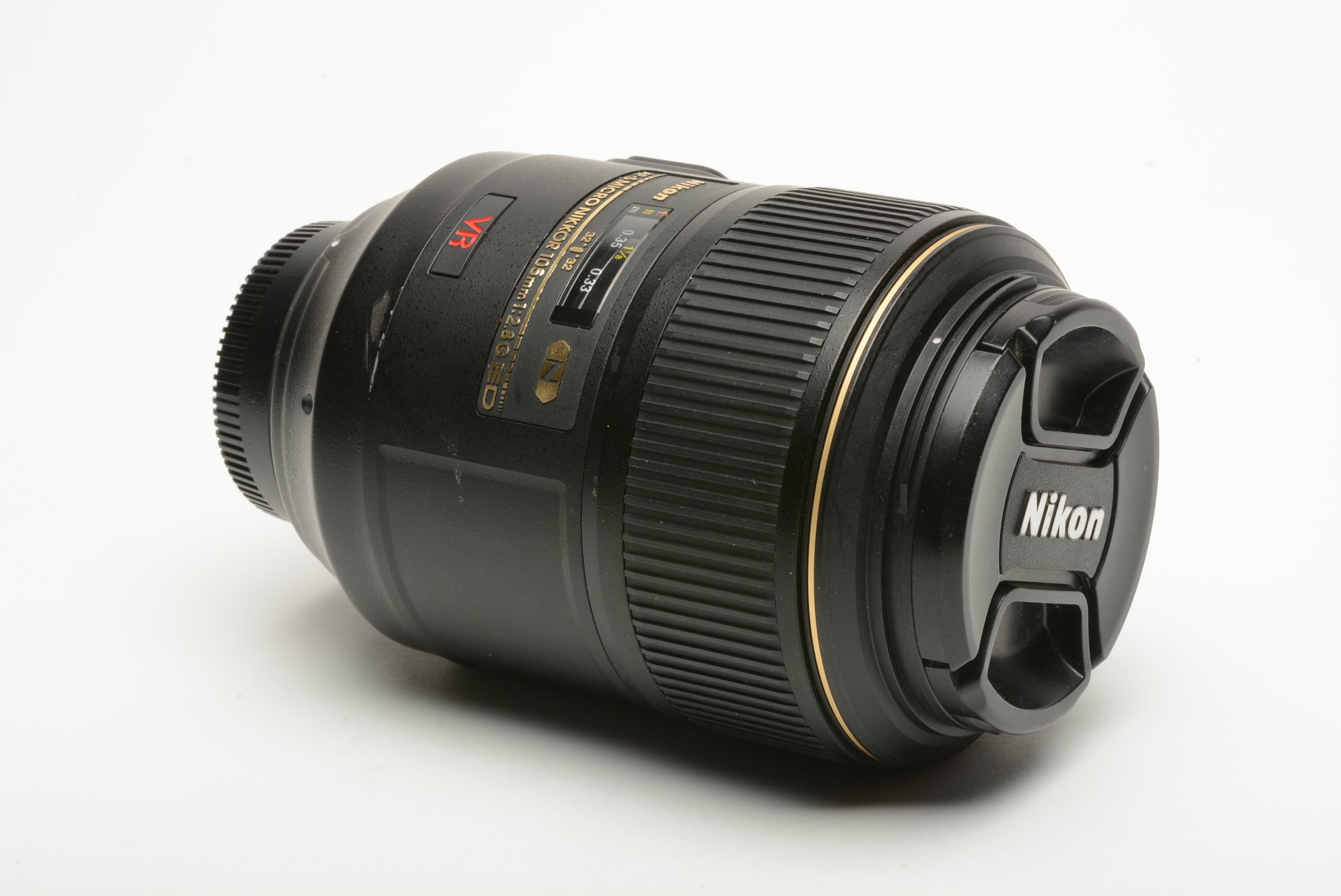 Nikon AF-S Micro Nikkor 105mm f/2.8 G ED N Lens w/Caps, USA