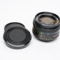 Minolta MD Rokkor-X 50mm f1.4 prime lens w/caps, clean and sharp!