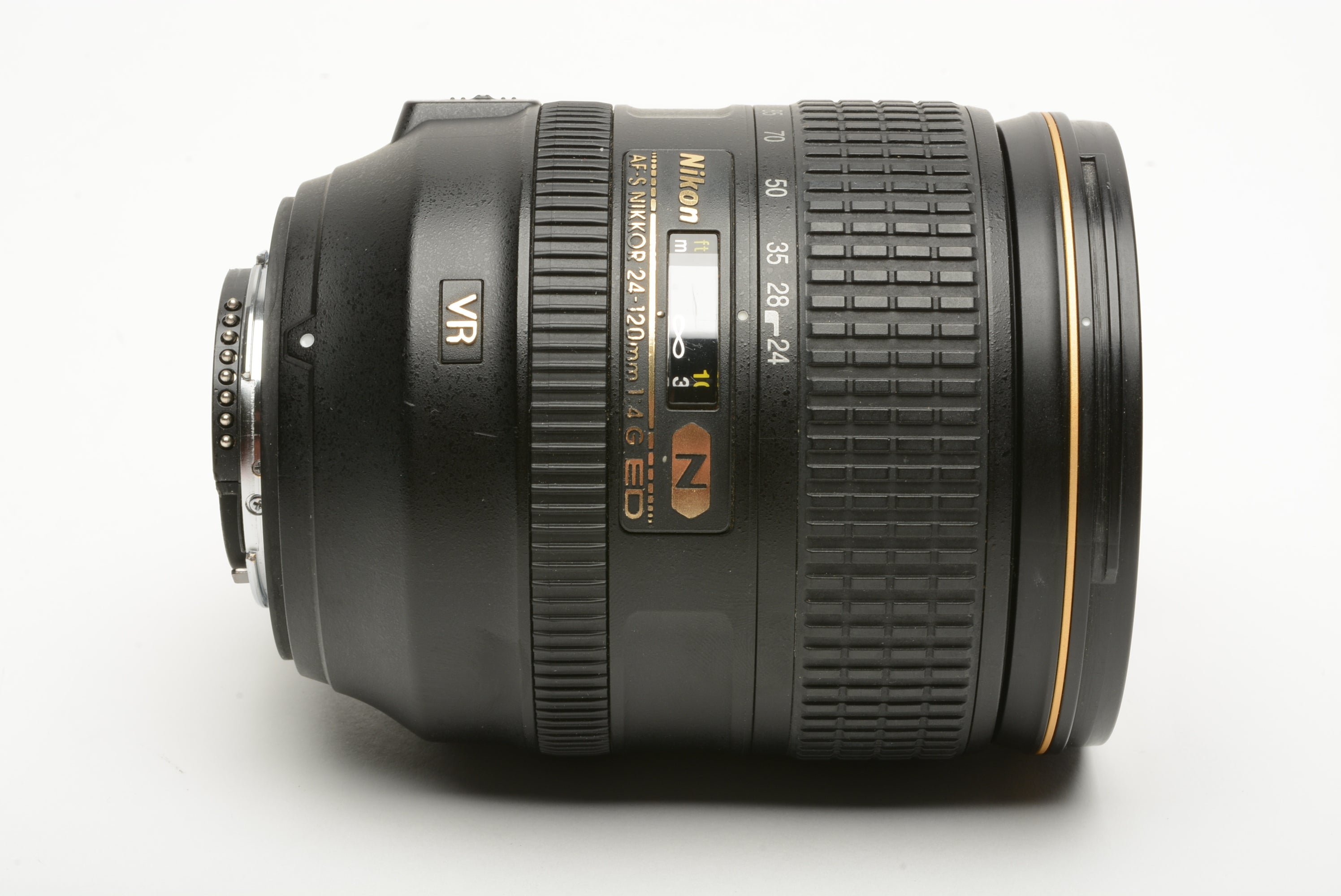 Nikon AF-S Nikkor 24-120 f4 G ED N Lens w/UV, Hood, Caps, USA