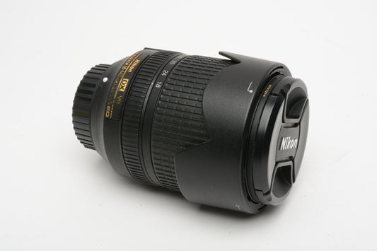 Nikon Nikkor AF-S DX 18-140mm f/3.5-5.6G ED VR Lens w/Caps, UV+Hood, Mint