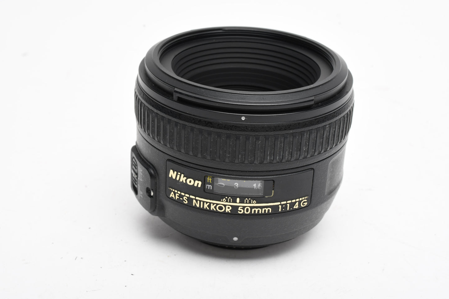 Nikon AF Nikkor 50mm f1.4G prime lens, nice prime lens w/caps